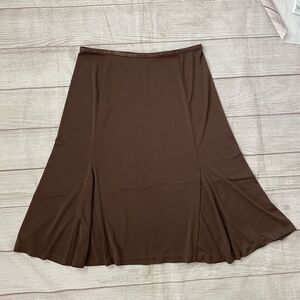 The Limited women sz M brown flare pull on skirt